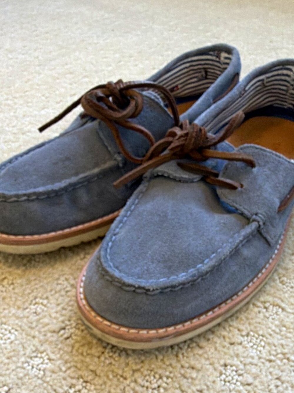 Sperry x Nordstrom Blue Suede Boat Shoes Men's US 8